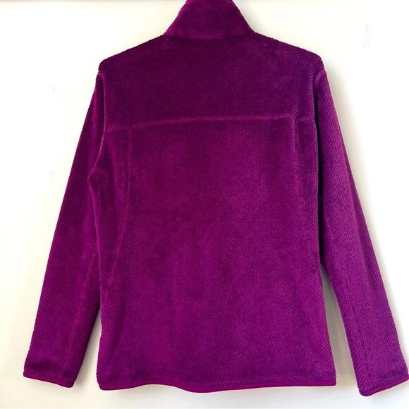 Patagonia Re-Tool Snap-T Pullover Magenta Fleece Quarter-Zip Jacket SZ L - Picture 13 of 15